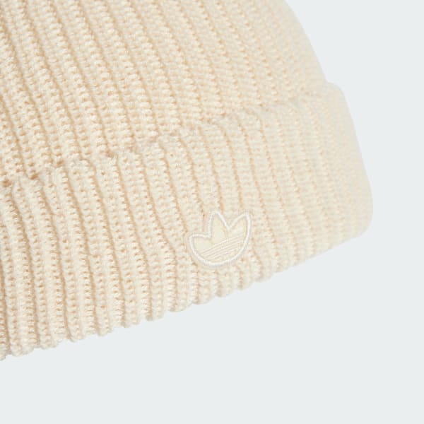 White Adicolor Short Beanie