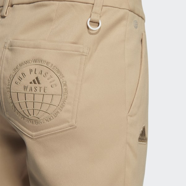 Beige Play Green Twill Pants VM257