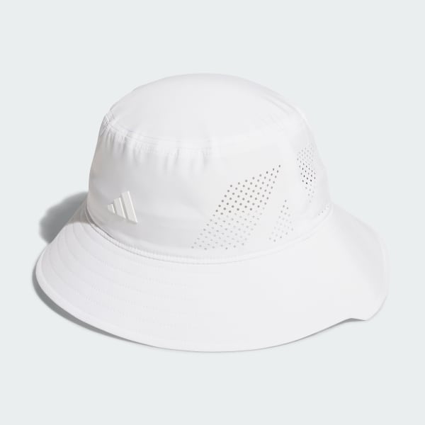 White 메탈 로고 버킷 햇