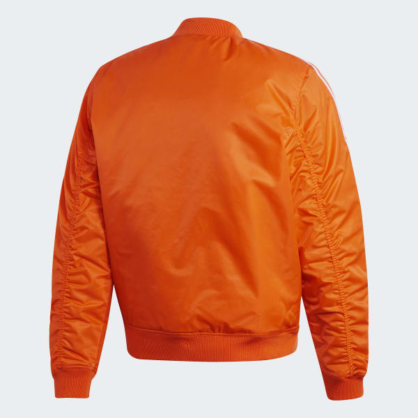 orange adidas bomber jacket