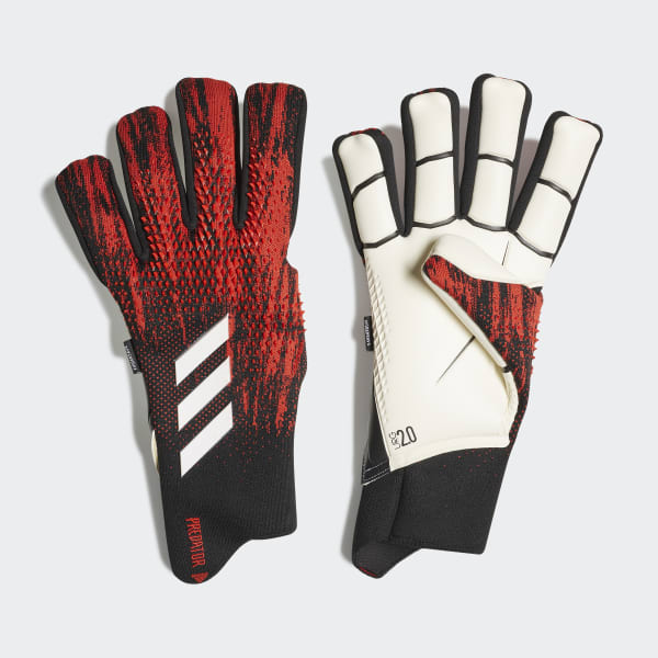 Guantes de portero Predator 20 Pro Fingersave negros y rojos | adidas España