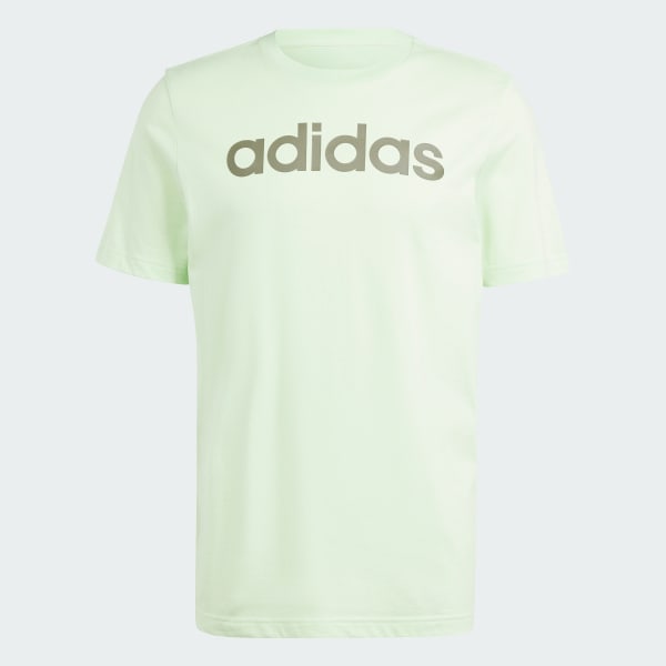 Green Essentials Single Jersey Linear Embroidered Logo Tee