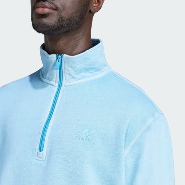 Adidas trefoil shop half zip hoodie