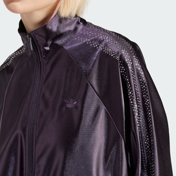 【Adidas】★24SS★Embleshed 3S Track Top adidas Women's Lifestyle Embellished 3-Stripes Track Top