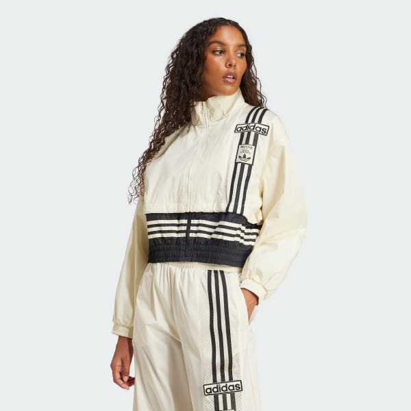 White Adibreak Woven Two-In-One Track Top