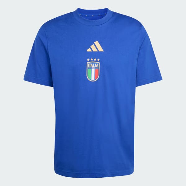 Bleu T-shirt graphique Italie DNA
