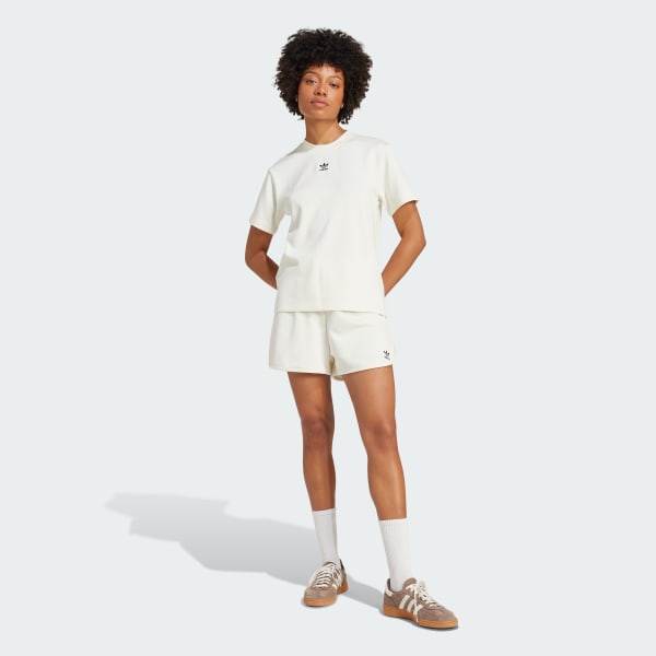 Blanco Playera de acanalado ancho Essentials Winterized