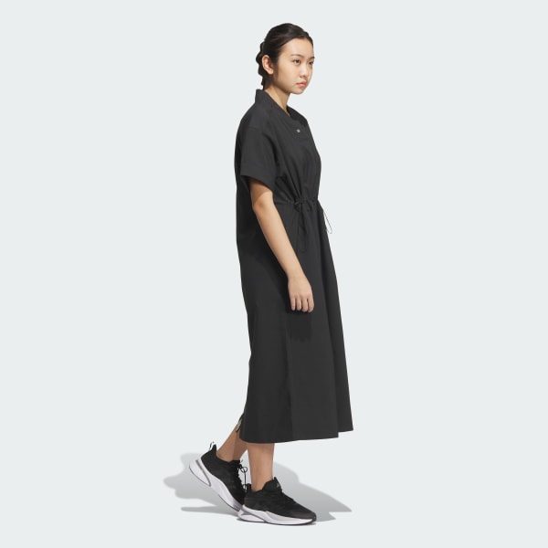 セール】ツイストニット クルーネック 半袖ワンピース【adidas