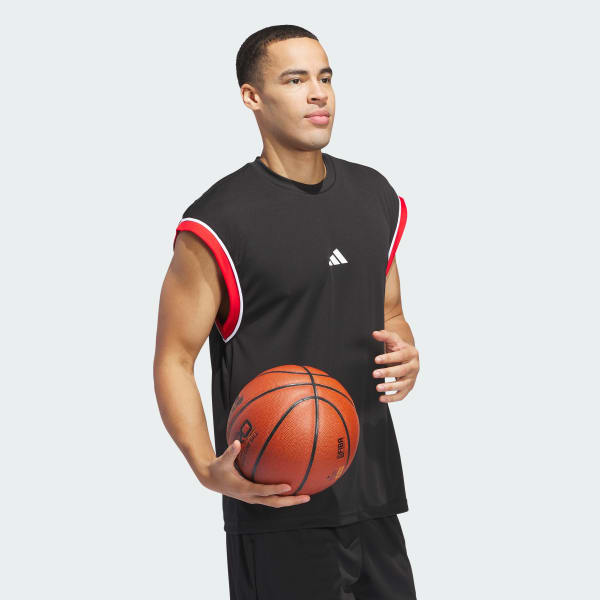 สีดำ เสื้อกล้ามบาสเกตบอลแขนกุด adidas Basketball All-World