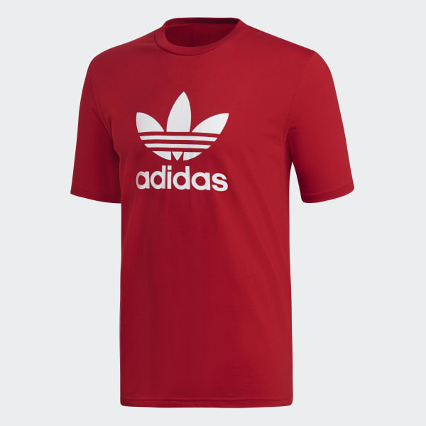 Camiseta Trefoil - Rojo adidas | adidas España
