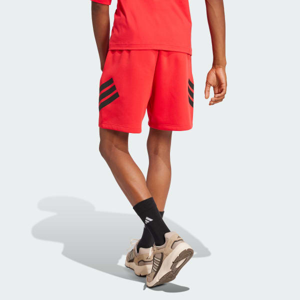 Red Future Icons 3-Stripes Shorts