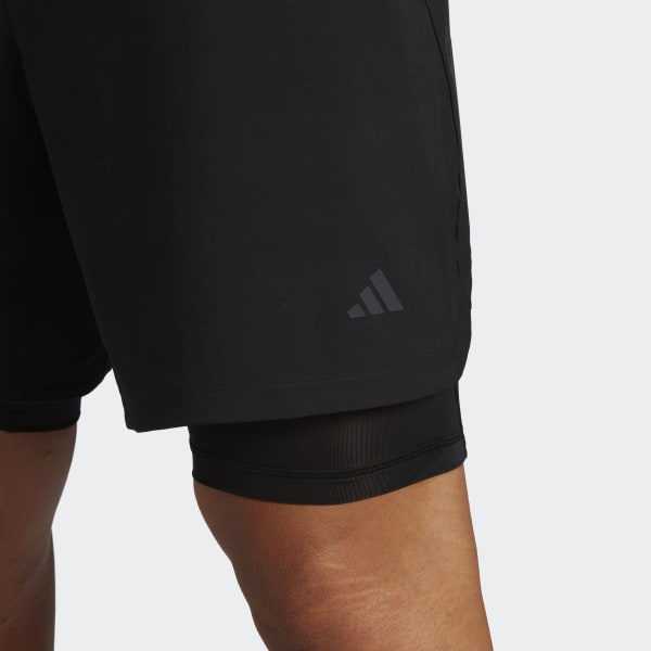 Zwart Yoga Training 2-in-1 Short