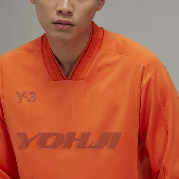 Oransje Y-3 Football Long-Sleeve Top BU658