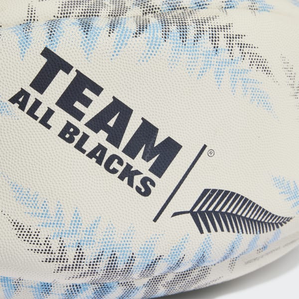White NZRU All Blacks Replica Rugby Ball