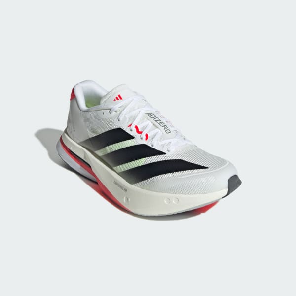 White Adizero Boston 13 Shoes