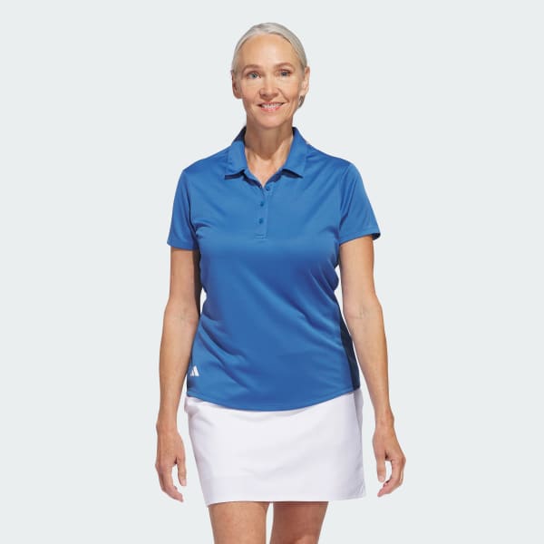 adidas Playera Polo Manga Corta Solid Performance Mujer Azul