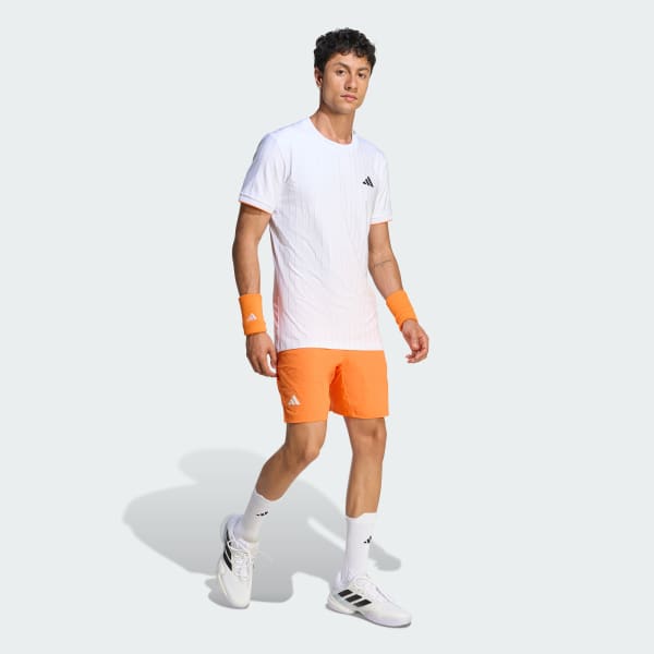 Naranja CONJUNTO DE PANTALÓN CORTO EXTERIOR Y PANTALÓN CORTO INTERIOR DE TENIS CLIMACOOL