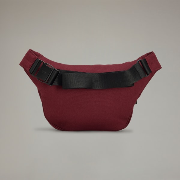 Burgundy Y-3 Morphed Crossbody Bag