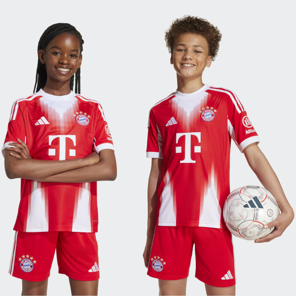 adidas FC Bayern 25/26 Home Jersey Kids - Red | Free Shipping with