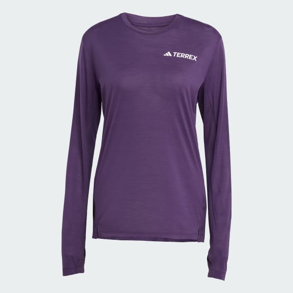 Violeta Camiseta de manga larga Terrex Xperior Climacool+