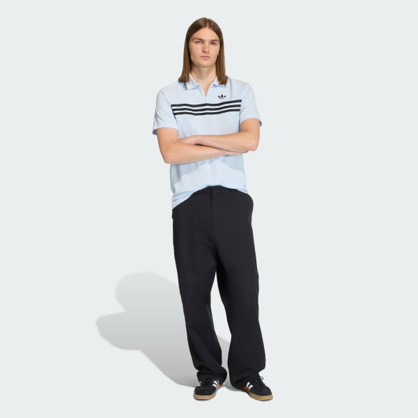 Bleu POLO CHEST STRIPES SLIM