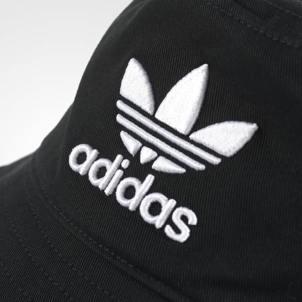 adidas originals trefoil bucket hat in black bk7345