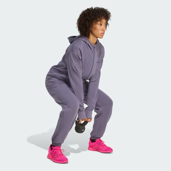 Ungu Sweatshirt Hoodie Full-Zip Designed 4 Training