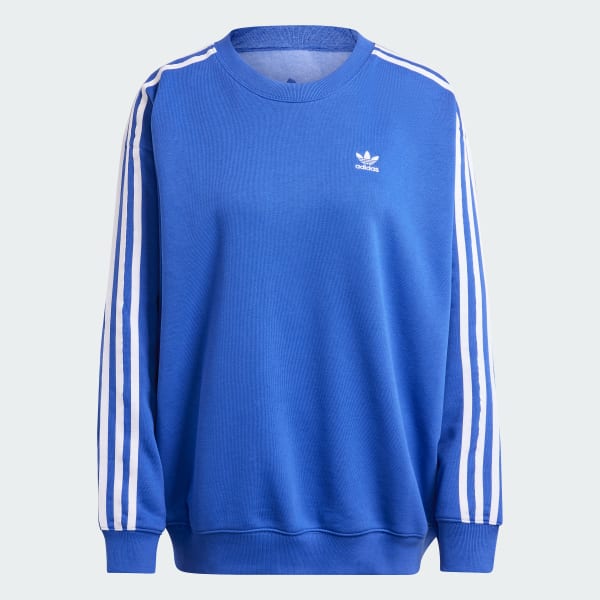 3 Stripes Oversized Crew Sweatshirt