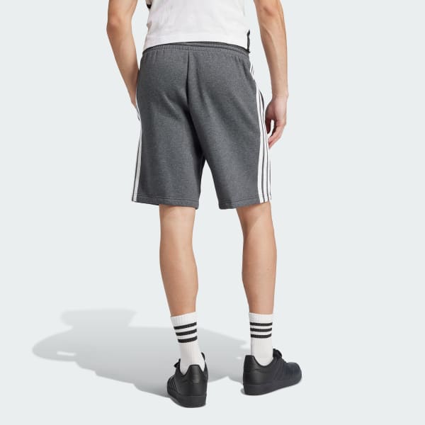 Essentials 3-Stripes Fleece Shorts