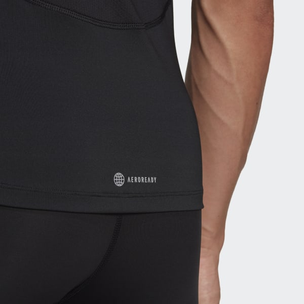 Schwarz Techfit Graphic T-Shirt BVS45