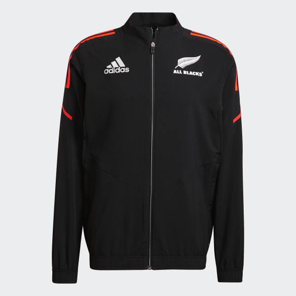 adidas All Blacks Rugby Presentation Jacket - Black | adidas New Zealand