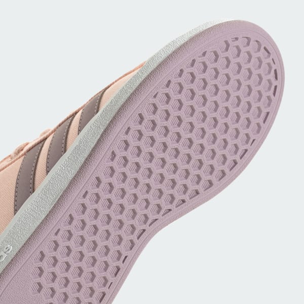 Adidas Grand Court Lifestyle Tennis Lace-Up Youth's Shoes (Clear Pink/Bliss  Pink)