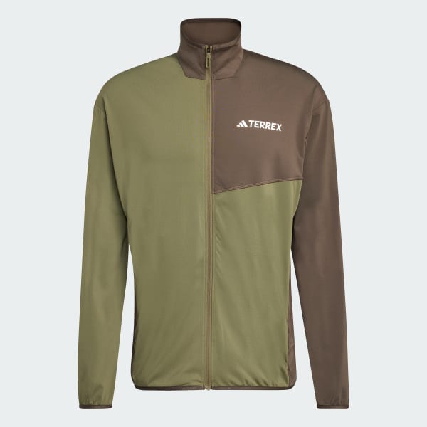 Green Terrex Multi CLIMAWARM Full Zipper Tech Fleece Jacket