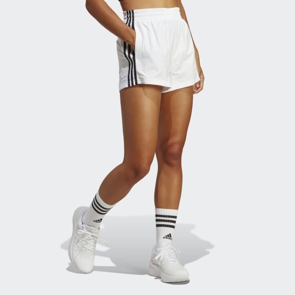 adidas Essentials 3-Stripes Woven Shorts - White | adidas Australia