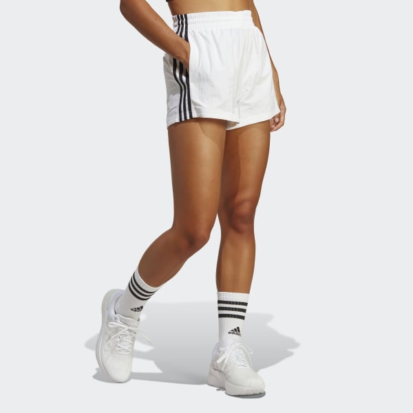 adidas Short en toile à 3 bandes Essentials - blanc