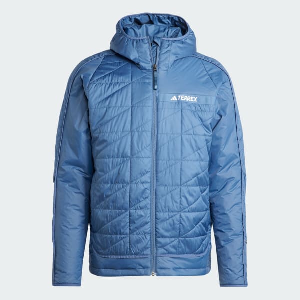 Men\'s Hooded adidas | Blue - Hiking Terrex Multi | Jacket US adidas Insulation