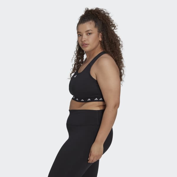 Nero Reggiseno sportivo Powerreact Training Medium-Support Techfit (Curvy) F6305