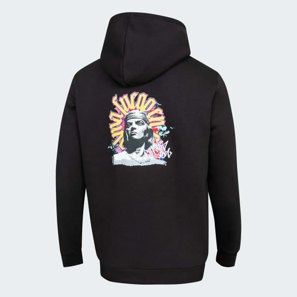 Negro Polerón con Capucha Colo Colo Graphic