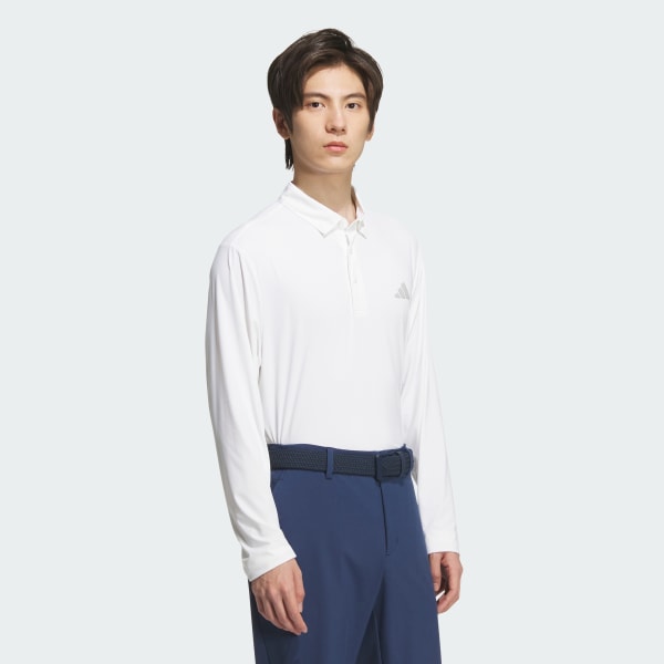 White 3-Stripes Long Sleeve Polo shirts