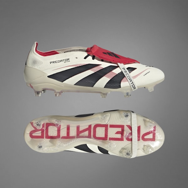 Chuteira Predator Elite Fold-Over Tongue Campo - Branco adidas