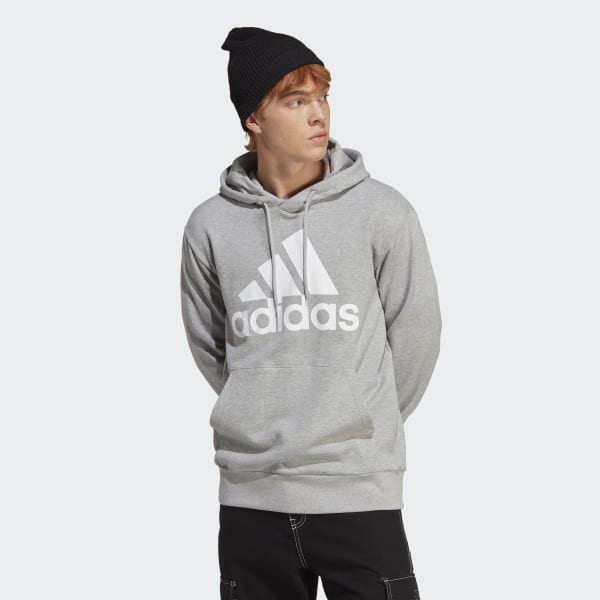 adidas Essentials French Terry Big Logo Hoodie Grey adidas