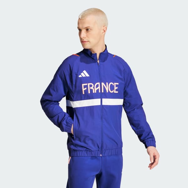 Blau Team Frankreich Präsentationsjacke