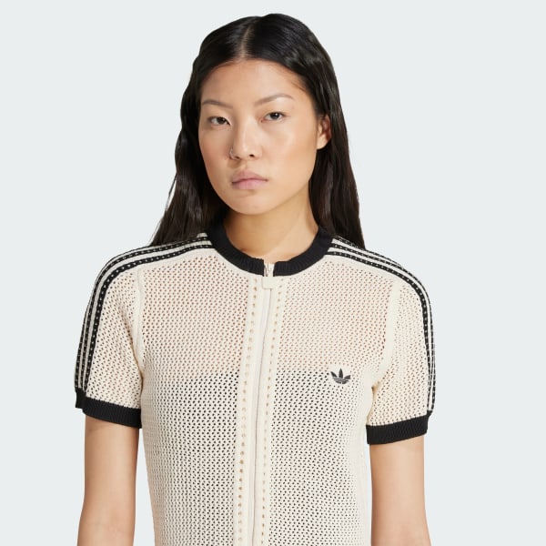 adidas Originals Premium Crochet Dress - White | adidas