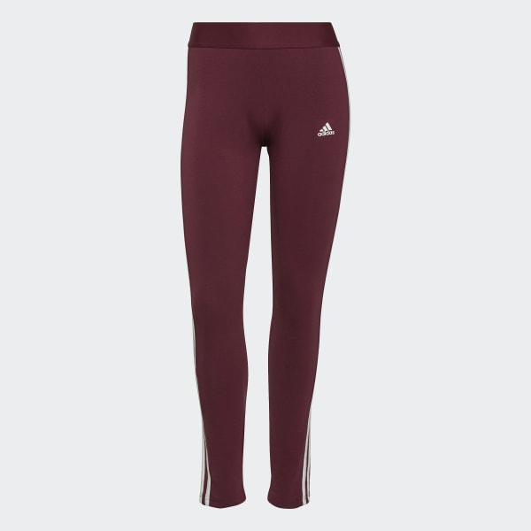 Weinrot LOUNGEWEAR Essentials 3-Streifen Leggings 28881