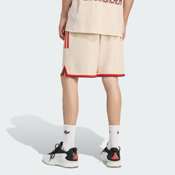 Beige Bayern München Basketball Bortashorts