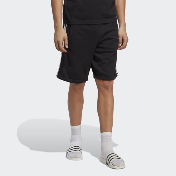 adidas Adicolor Classics 3-Stripes Sweat Shorts - Black | adidas 