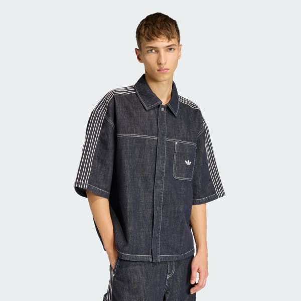 Bla ORIGINALS DENIM SHORT SLEEVE ARBEIDSKJORTE