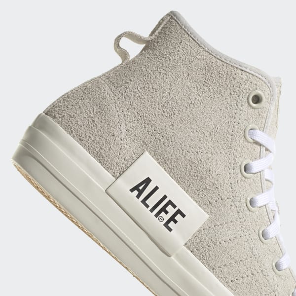 White Nizza Hi Alife Shoes LWT49