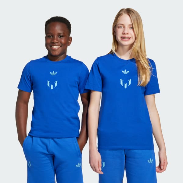 Blauw Messi T-shirt Kids