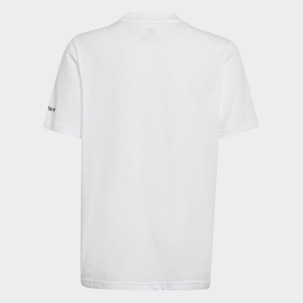 Blanc T-shirt de plage graphique Stoked TY798